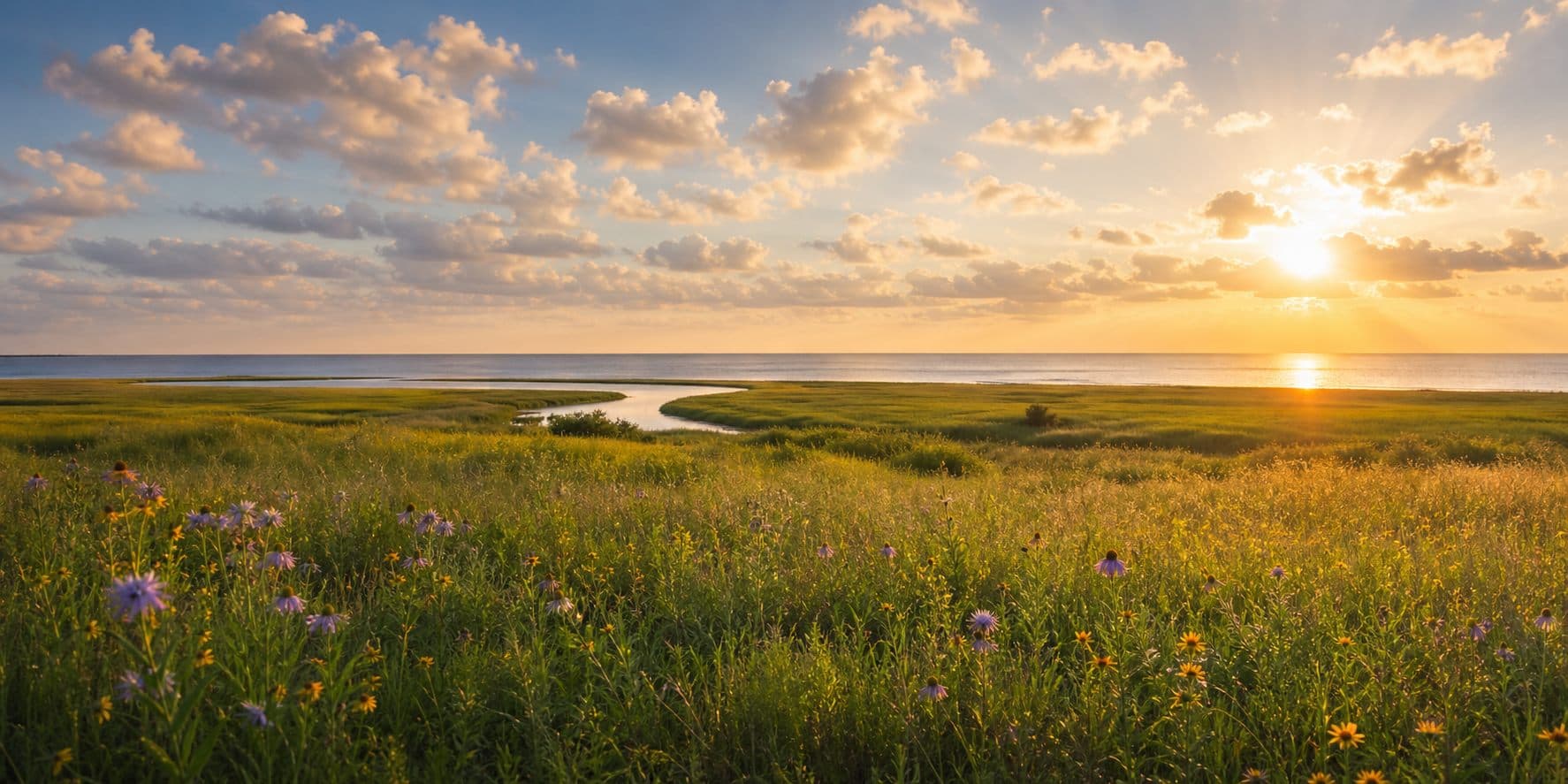 Texas prairie landscape near the Greater Houston service area